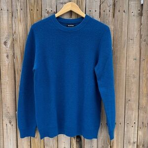 NAADAM cashmere Rich Blue Crewneck Sweater for Men